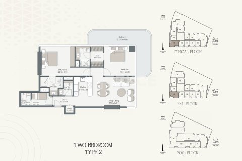 Appartement te koop in Dubai, VAE 1 slaapkamer, 83 vr.m., nr 696592 - foto 22