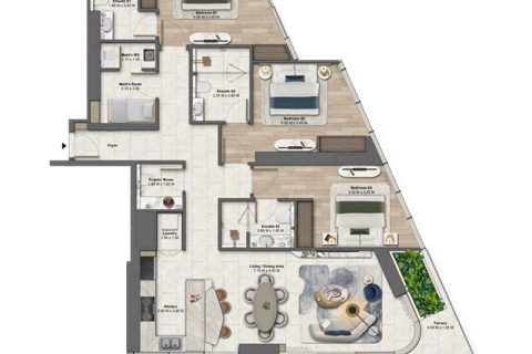 Maritime City, Dubai, BAE’de satılık daire 1 yatak odası No 689669 - fotoğraf 10