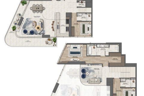 Maritime City, Dubai, BAE’de satılık daire 1 yatak odası No 689669 - fotoğraf 12