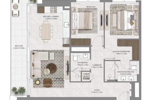 Dubai Creek Harbour (The Lagoons), Dubai, BAE’de satılık daire 1 yatak odası, 71 m&sup2; No 689668 - fotoğraf 5