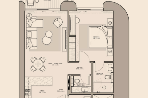 Umm Suqeim, Dubai, BAE’de satılık daire 1 yatak odası, 69 m&sup2; No 689667 - fotoğraf 8