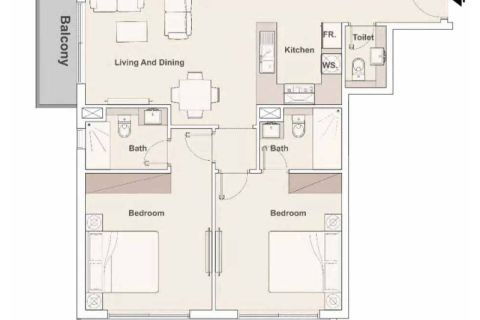 Apartment til salg i Jumeirah Village Circle, Dubai, UAE 1 værelse, 36 kvm № 732479 - foto 11