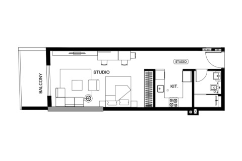 Apartman u Jumeirah Village Circle, Dubai, UAE 1 soba, 38 m2 Br. 732476 - fotografija 3