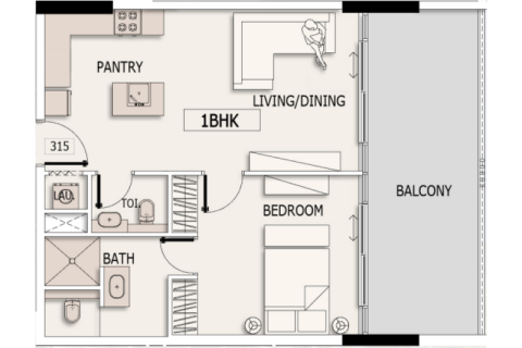 Apartamento para venda em Arjan, Dubai, EAU 1 quarto, 40 m2 № 732475 - foto 4