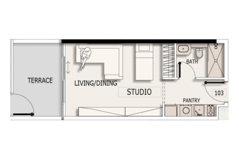 Apartamento para venda em Arjan, Dubai, EAU 1 quarto, 40 m2 № 732475 - foto 3