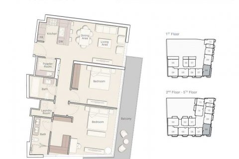 Jumeirah Village Triangle, Dubai, UAE의 판매용 아파트 침실 2개, 120제곱미터 번호 636981 - 사진 3