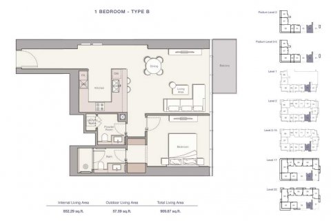 Apartment in Jumeirah Lake Towers, Dubai, UAE 1 bedroom, 101 sq.m. № 636977 - photo 2