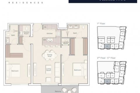 Byt v Jumeirah Village Triangle, Dubai, SAE 2 ložnice, 106 m² Č.: 636979 - fotografie 4
