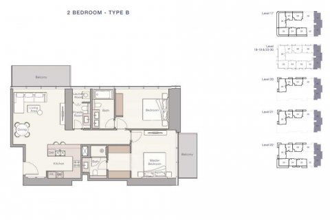 Byt v Jumeirah Lake Towers, Dubai, SAE 2 ložnice, 119 m² Č.: 636976 - fotografie 2