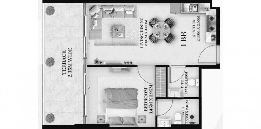 Apartment in Chapter 01 in International City, Dubai, UAE 1 bedroom, 69.52 sq.m. № 634322