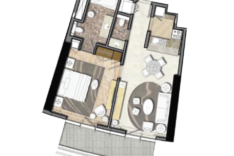 Apartment in Business Bay, Dubai, UAE 1 bedroom, 44 sq.m. № 690190 - photo 3