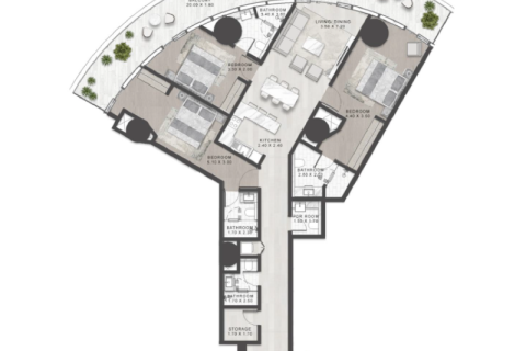 Διαμέρισμα σε Dubai Media City, ΗΑΕ 1 υπνοδωμάτιο, 75 τ.μ. Αρ. 690189 - φωτογραφία 7