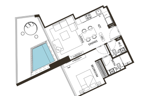 Appartement te koop in Jumeirah Village Circle, Dubai, VAE 1 slaapkamer, 74 vr.m., nr 690194 - foto 6