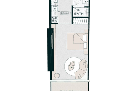 Apartment in Business Bay, Dubai, UAE 1 room № 690192 - photo 7