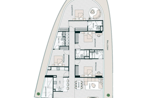 Apartment in Business Bay, Dubai, UAE 1 room № 690192 - photo 12