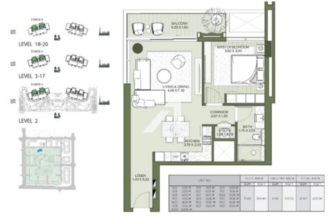 Apartment in City Walk, Dubai, UAE 1 bedroom, 81.5 sq.m. № 647459 - photo 16