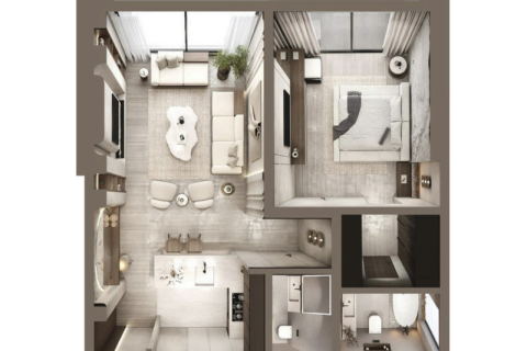 Leilighet til salgs i Jumeirah Village Circle, Dubai, Emiratene 1 rom, 32 kvm Nr. 732783 - Foto 6