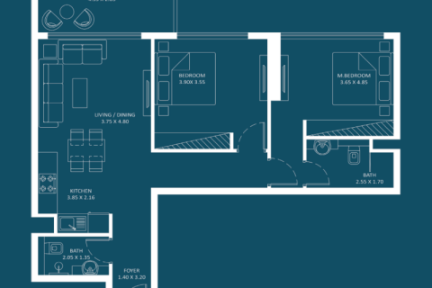 Huoneisto Dubai Silicon Oasis, Arabiemiraatit 1 huone, 34 m2 № 732782 - kuva 6
