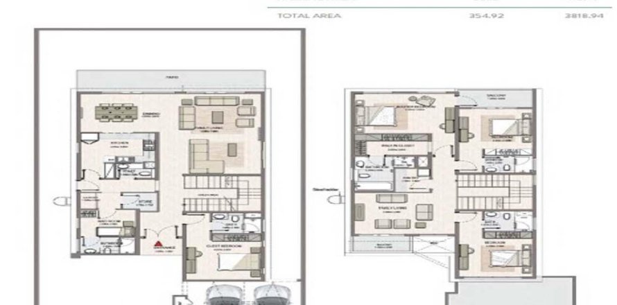 Βίλα σε Mina Al Arab, Ras Al Khaimah, ΗΑΕ 4 υπνοδωμάτια, 300 τ.μ. Αρ. 656483