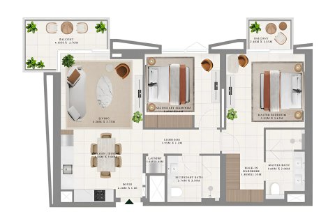 Lakás itt: Dubai Hills Estate, EAE, 1 hálószoba, 66 m², azonosító: 689839 - fénykép 3