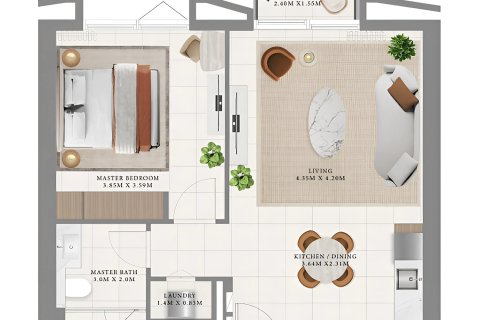 Lakás itt: Dubai Hills Estate, EAE, 1 hálószoba, 66 m², azonosító: 689839 - fénykép 2