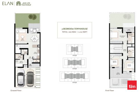 Kaupunkipientalo Tilal Al Ghaf, Dubai, Arabiemiraatit 3 makuuhuonetta, 140.4 m2 № 641443 - kuva 6