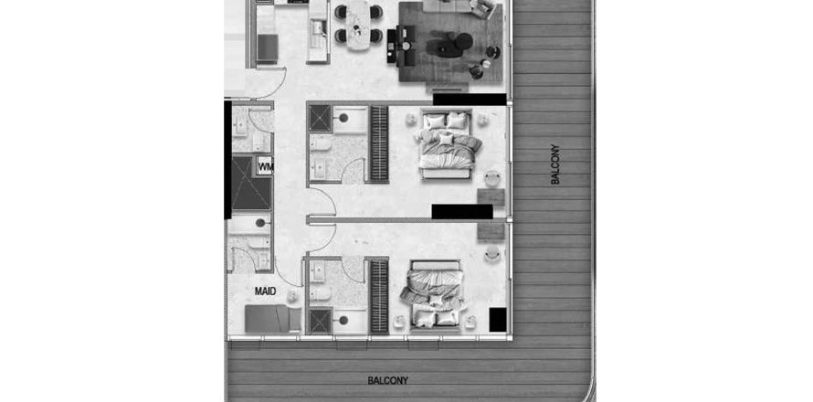 Lakás a Bararigate by ADE lakóparkban itt: Majan, Dubai, EAE, 2 hálószoba, 165 m², azonosító: 688077