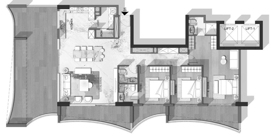 Floor plan in V1stara House 2