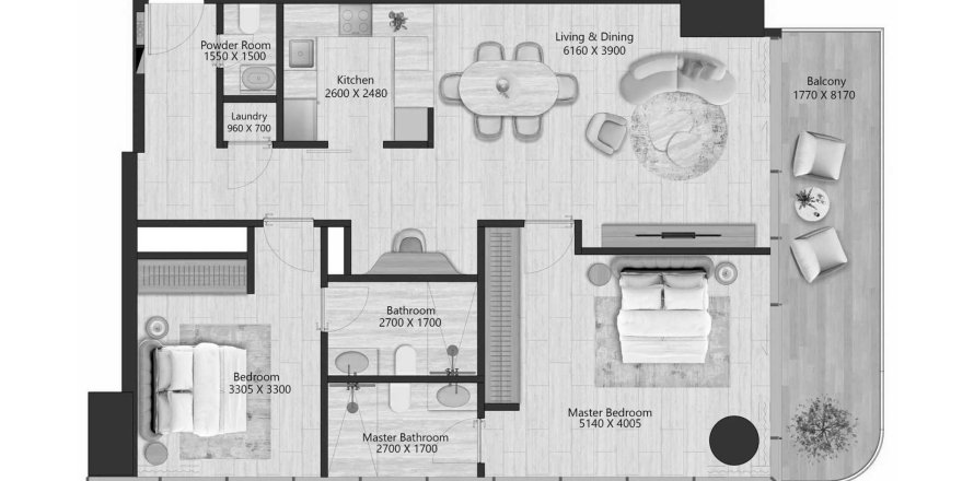 Maritime City, Dubai, संयुक्त अरब अमीरात में अपार्टमेंट, 2 बेडरूम, 115.05 वर्ग मीटर, संख्या 659745