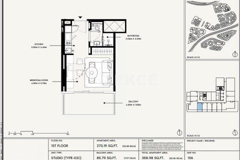 Apartment in Dubai, UAE 1 bedroom, 64 sq.m. № 687191 - photo 16