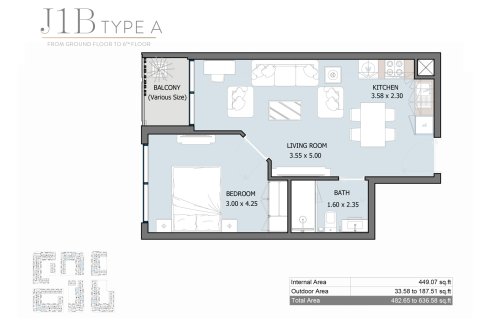 Appartement te koop in Masdar City, Abu Dhabi, VAE 1 slaapkamer, 59 vr.m., nr 728620 - foto 10
