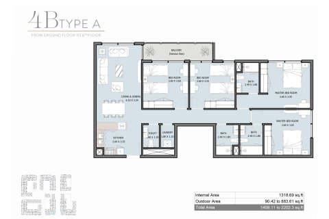 Appartement te koop in Masdar City, Abu Dhabi, VAE 1 slaapkamer, 59 vr.m., nr 728620 - foto 12