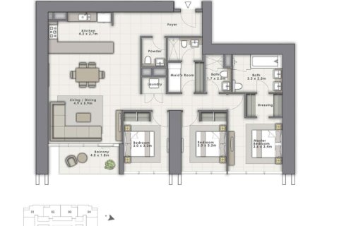 Apartment in FORTE in Downtown Dubai (Downtown Burj Dubai), UAE 2 bedrooms, 93 sq.m. № 704931 - photo 7
