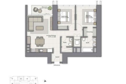 Apartment in FORTE in Downtown Dubai (Downtown Burj Dubai), UAE 2 bedrooms, 93 sq.m. № 704931 - photo 6