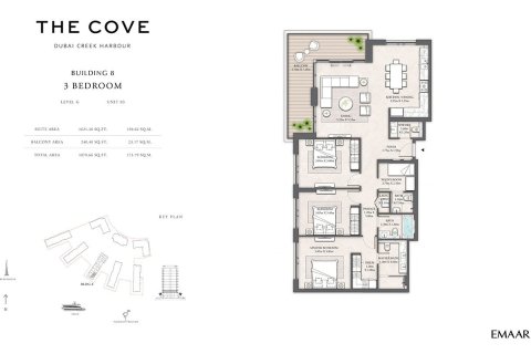 Apartment in THE COVE in Dubai Creek Harbour (The Lagoons), UAE 1 bedroom, 73 sq.m. № 704930 - photo 10