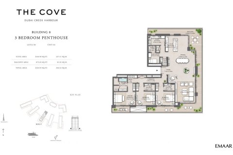 Apartment in THE COVE in Dubai Creek Harbour (The Lagoons), UAE 1 bedroom, 73 sq.m. № 704930 - photo 12