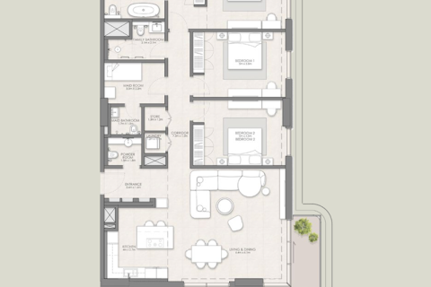 Huoneisto Al Reem Island, Abu Dhabi, Arabiemiraatit 1 makuuhuone, 70 m2 № 732533 - kuva 9