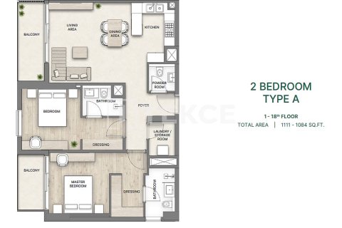 Apartament na sprzedaż w Ras Al Khaimah, ZEA 3 sypialnie, 145 mkw., nr 739689 - zdjęcie 23