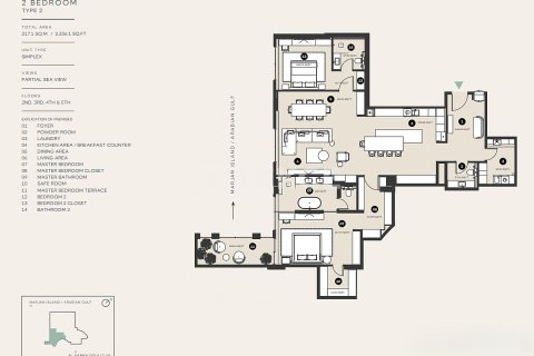 Leilighet til salgs i Ras Al Khaimah, Emiratene 3 soverom, 308 kvm Nr. 727113 - Foto 28