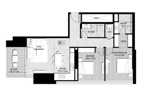 شقة للبيع في مرسى دبي، دبي، الإمارات العربية المتحدة 1 غرفة نوم ، 71 متر مربع ، رقم 689827 - صورة 5