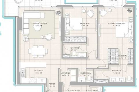 Apartment in BLUEWATERS BAY in Jumeirah Beach Residence, Dubai, UAE 2 bedrooms, 113 sq.m. № 637321 - photo 3