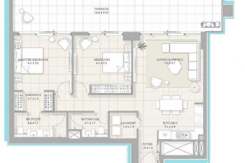 Apartament de vânzare în Jumeirah Beach Residence, Dubai, EAU 2 dormitoare, 153 mp.  №637320 - poză 3