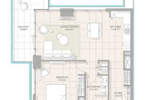 Apartament de vânzare în Jumeirah Beach Residence, Dubai, EAU 1 dormitor, 74 mp.  №637323 - poză 3