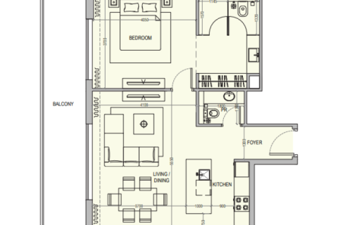 Byt v Dubai, SAE 1 pokoj, 37 m² Č.: 732537 - fotografie 7