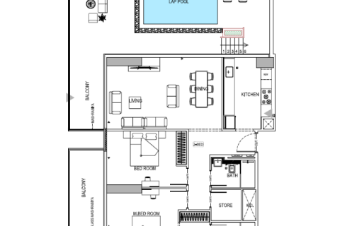 Byt v Jumeirah Village Circle, Dubai, SAE 1 pokoj, 42 m² Č.: 732536 - fotografie 6