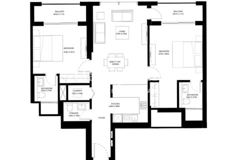 آپارتمان برای اجاره در Mohammed Bin Rashid City، Dubai، امارات متحده عربی 2 خوابه ، 102.65781500 متر مربع ، شماره 690525 - تصویر 17