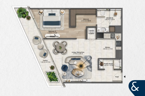Lägenhet till försäljning i Business Bay, Dubai, UAE 3 sovrum, 188 kvm Nr. 666344 - fotografi 18