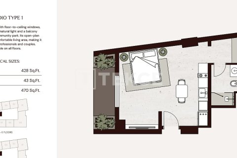 Wohnung zum Verkauf in Jumeirah Village Circle, Dubai, VAE 1 Schlafzimmer, 59 m2 Nr. 730851 - Foto 17
