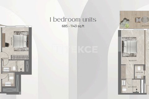 Dubai, BAE’de satılık daire 1 oda, 43 m² No 730849 - fotoğraf 27