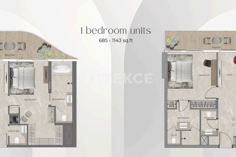 Dubai, BAE’de satılık daire 1 oda, 43 m² No 730849 - fotoğraf 26